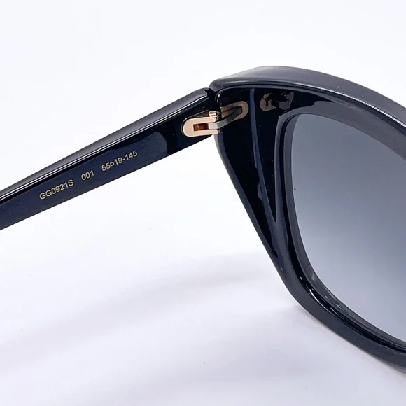 NEW GUCCI GG0921S 001 NEW COLLECTION WOMEN’S SUNGLASSES GUCCI CAT EYE FRAME - Picture 10 of 11